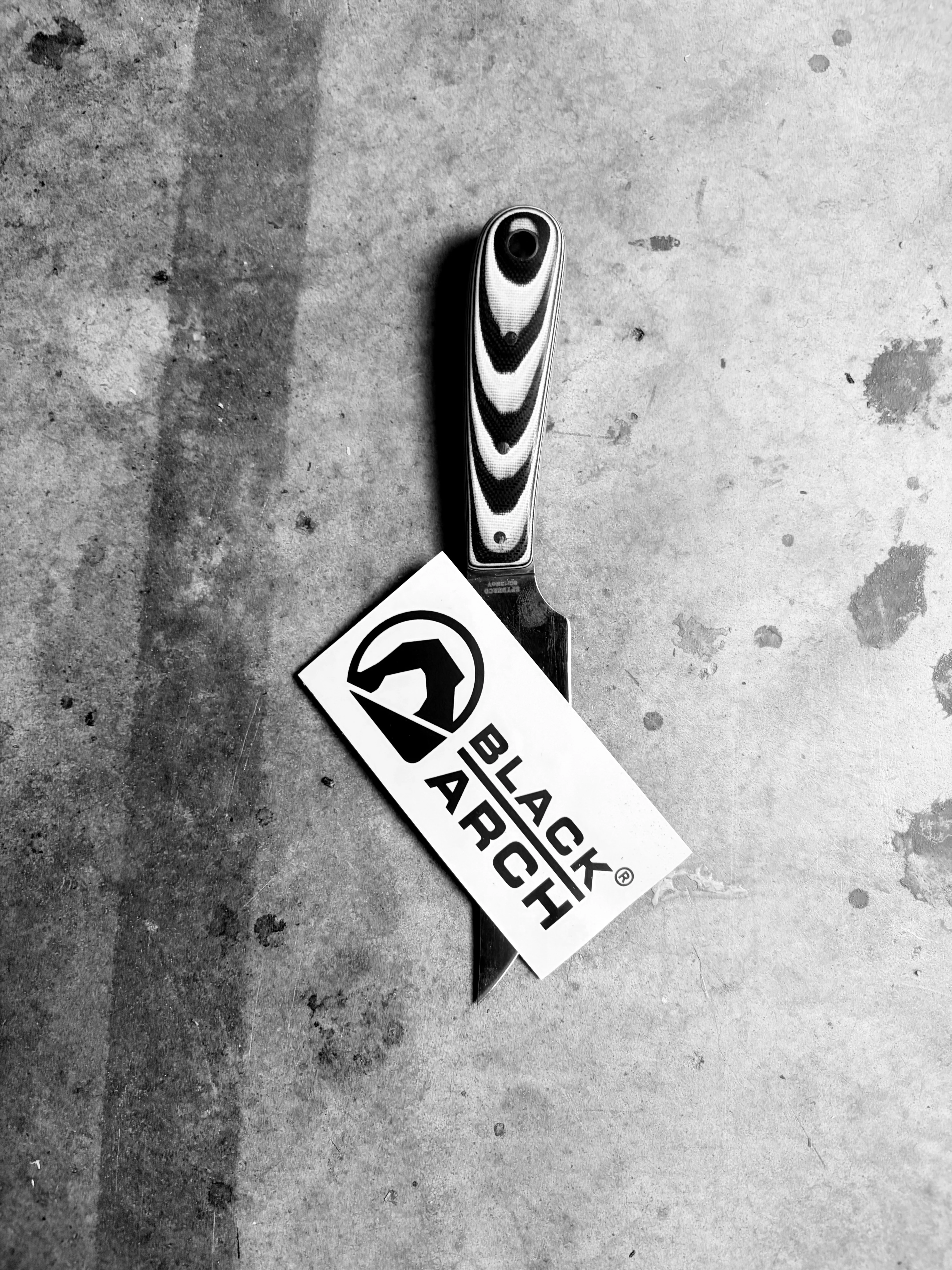 Black Arch Logo Sticker - Image 5