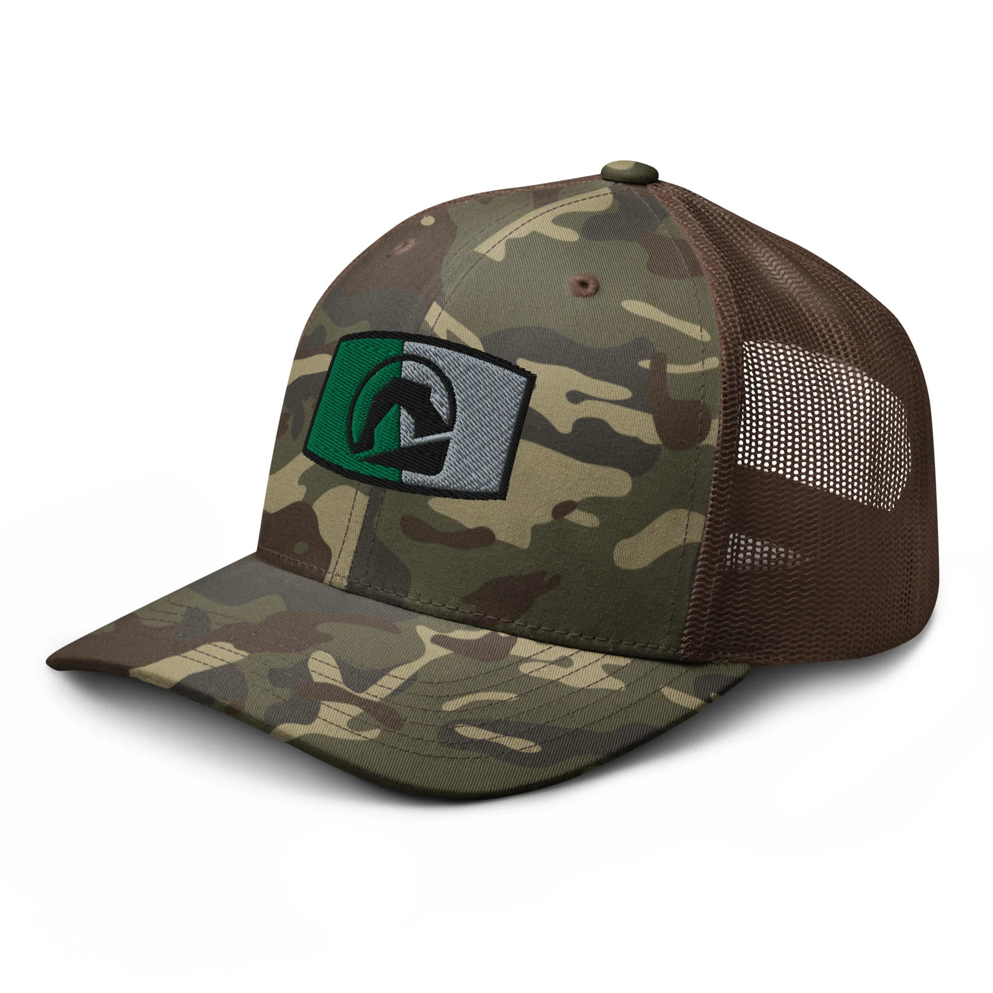 Black Arch Patch Camouflage trucker hat - Image 10