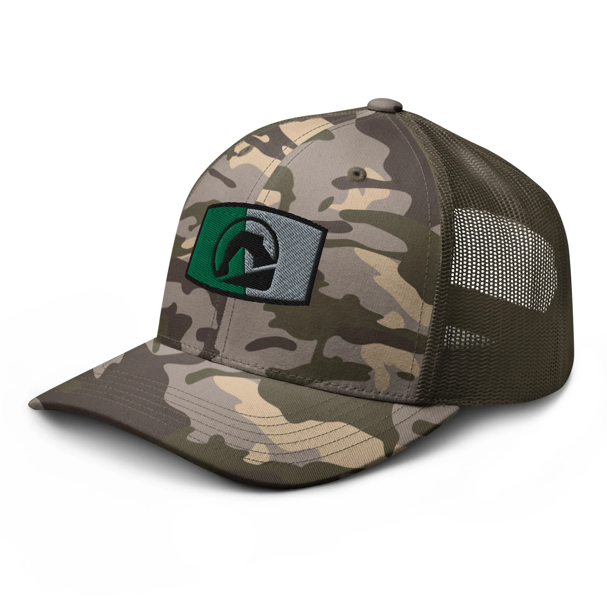 Black Arch Patch Camouflage trucker hat - Image 16