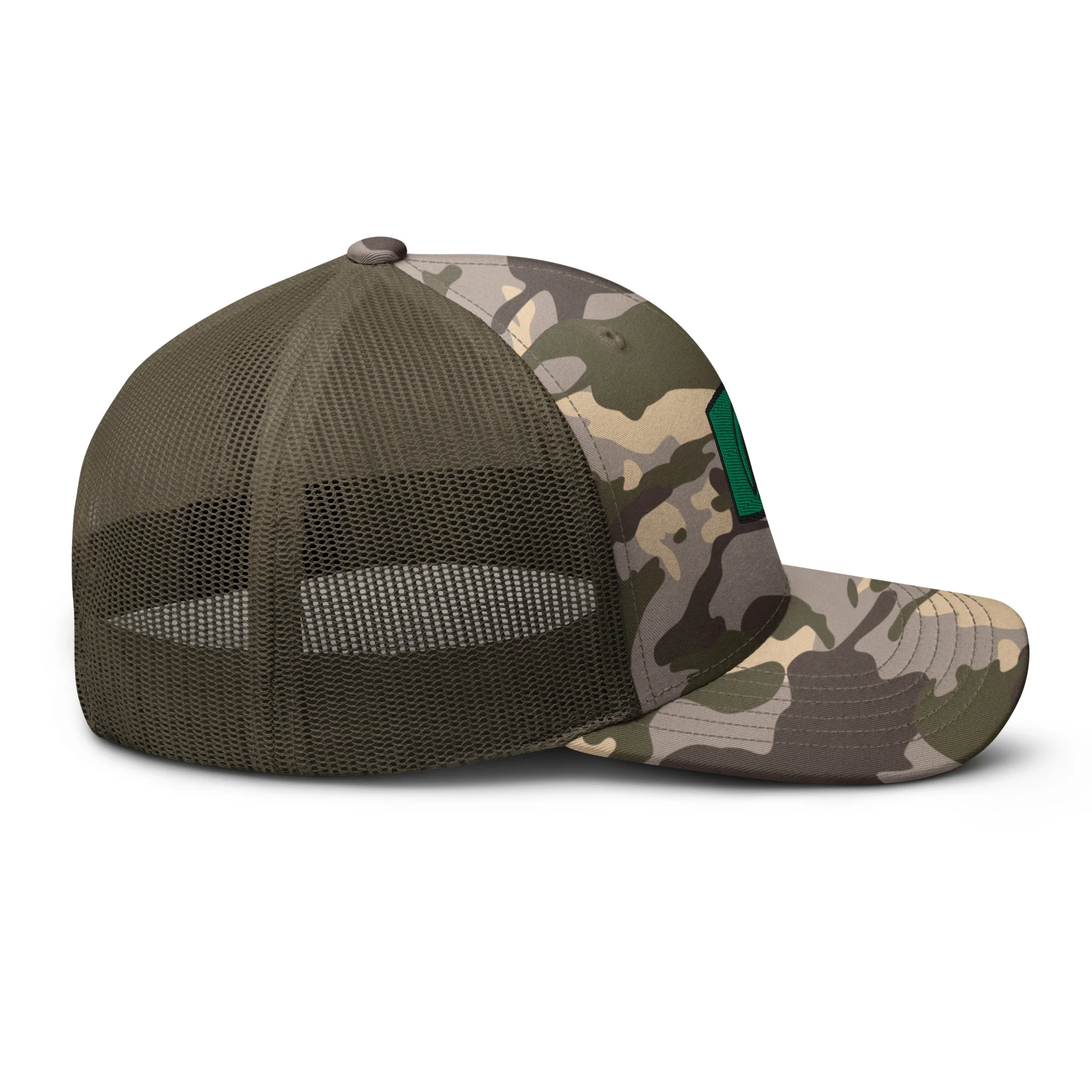 Black Arch Patch Camouflage trucker hat - Image 17