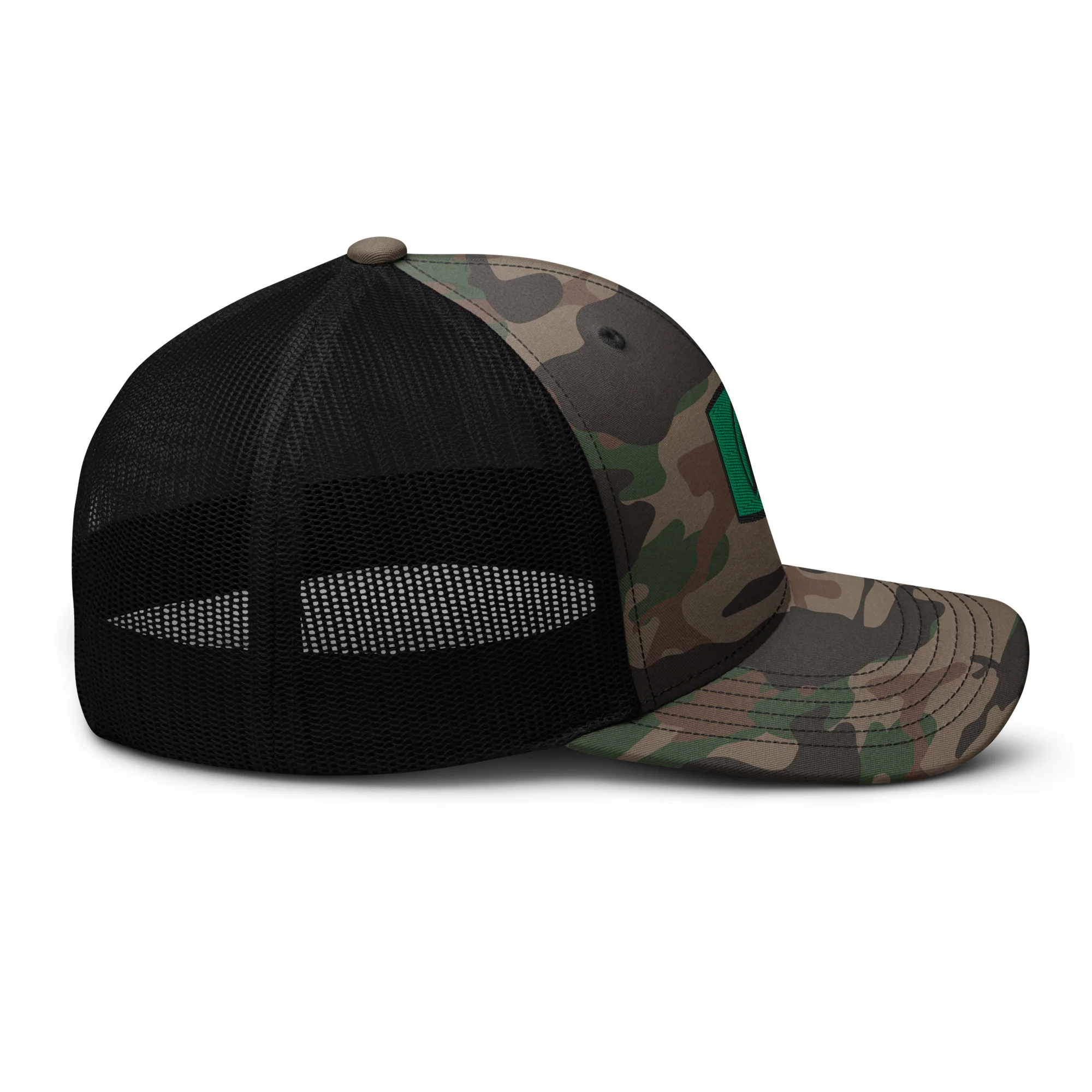 Black Arch Patch Camouflage trucker hat - Image 5
